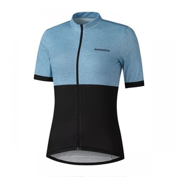 Damska Koszulka Rowerowa  Shimano Element W'S Short Sleeve Jersey | Pervinca - Rozmiar S - Shimano