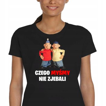 Damska Koszulka Sąsiedzi Prezent Bawełna Pat Mat Dla Sąsiada Czarna P162 M - JHK