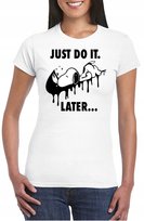 DAMSKA KOSZULKA SNOOPY BAJKA JUST DO IT L 0797 JHK