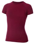 Damska koszulka termoaktywna Brubeck Active Wool Women's T-Shirt | ŚLIWKOWY L - BRUBECK