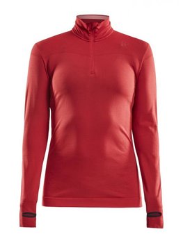 Damska Koszulka Termoaktywna Craft Fuseknit Comfort Zip | Red L - Craft