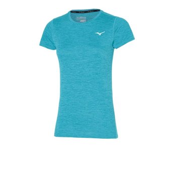 Damska koszulka z krótkim rękawkiem do biegania Mizuno Impulse Core Tee | ALGIERS BLUE - Rozmiar L - Mizuno