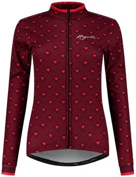 Damska Kurtka Rowerowa  Rogelli Hearts | Claret/Red - Rozmiar S - Rogelli