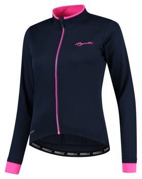 Damska Kurtka Rowerowa  Rogelli Winterjacket Essential | Blue/Pink - Rozmiar Xs - Rogelli