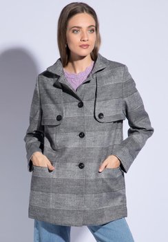 Damska kurtka w kratę szara XL - WITTCHEN