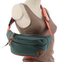 DAMSKA SASZETKA NERKA TOREBKA CROSSBODY BAG NA RAMIĘ ZIELONA Cambell