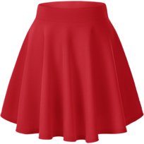 Damska Spódnica Mini Rozkloszowana A-Line Elastyczna Elegancka Czerwona S Inna marka