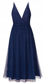 Damska Sukienka Midi Tiulowa Z Wiązaniem Na Wesele - Inna marka