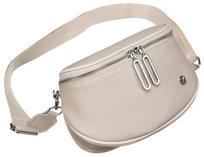 Damska torebka skóra naturalna Rovicky saszetka crossbody modna miejska listonoszka beżowa Rovicky