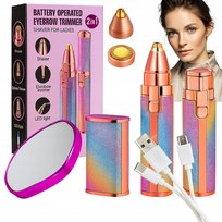 DAMSKI DEPILATOR DO TWARZY BRWI CIAŁA MASZYNKA TRYMER DLA KOBIET DEPILACJA