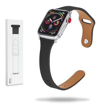 Damski Pasek Ze Skóry Apple Watch ( 38 / 40 / 41 Mm ) Czarny - GK PROTECTION