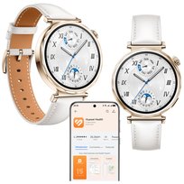 DAMSKI SMARTWATCH HUAWEI WATCH GT 5 CLASSIC 41MM BIAŁY WODOODPORNY AMOLED