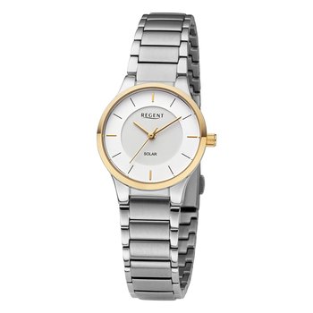 Damski zegarek analogowy Regent na metalowej bransolecie w kolorze srebrnym URBA729 - Regent