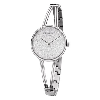 Damski zegarek analogowy Regent z metalową bransoletą w kolorze srebrnym URBA680 - Regent