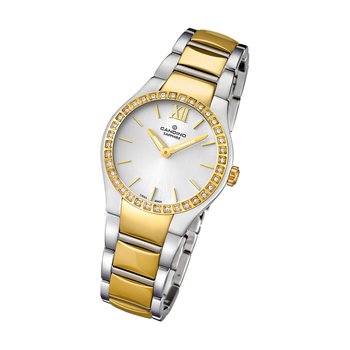 Damski zegarek Candino Classic C4538/1 srebrny analogowy zegarek na rękę ze stali szlachetnej UC4538/1 - Candino