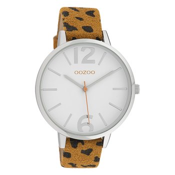 Damski zegarek na rękę Oozoo Timepieces, analogowy, skórzany, ciemnożółty, czarny UOC10196 - Oozoo