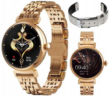 DAMSKI Zegarek SMARTWATCH ODBIERANIE POŁĄCZEŃ PL EKG PULS SMS SMART WATCH - Rubicon