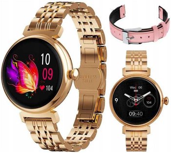 DAMSKI Zegarek SMARTWATCH ODBIERANIE POŁĄCZEŃ PL EKG PULS SMS SMART WATCH - Rubicon