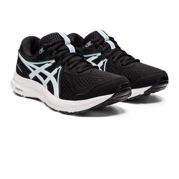 Damskie buty do biegania Asics Gel Contend 7 | BLACK/ CLEAR BLUE - Rozmiar EURO 40 - Asics