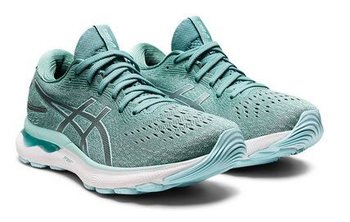 Damskie buty do biegania Asics Gel-Nimbus 24 | SAGE/CLEAR BLUE - Rozmiar EURO 42 - Asics