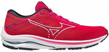 Damskie Buty Do Biegania Mizuno Wave Rider 25 | Red/Pink/White - Rozmiar Euro 38 - Mizuno