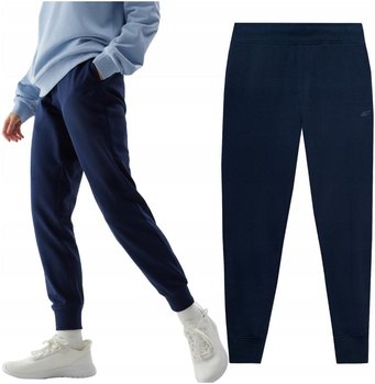 Damskie dresowe spodnie joggery 4F 4FWSS24TTROF606-31S Granatowy - 4F