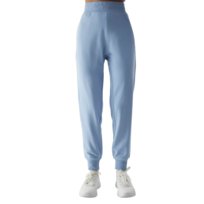 Damskie dresowe spodnie joggery 4F 4FWSS24TTROF606-34S Niebieski