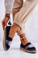 Damskie Espadryle Wsuwane Big Star JJ274963 Czarne-37 Big Star