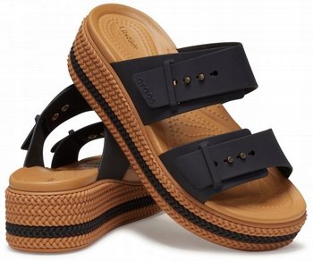 Damskie Klapki Koturn Crocs Brooklyn Woven Buckle 209978 38-39 - Crocs