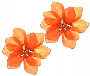 Damskie Kolczyki kwiaty boho retro kwiaty Orange - Edibazzar