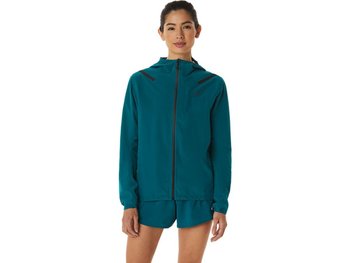 Damskie Kurtki Do Biegania Asics Accelerate 2.0 Waterproof Jacket W | Velvet Pine - Rozmiar L - Asics