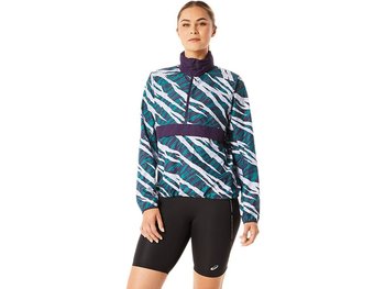 Damskie Kurtki Do Biegania Asics Wild Camo Anorak | Night Shade / Velvet - Rozmiar S - Asics