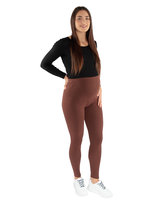 Damskie legginsy ciążowe ocieplane brązowe Golden Queen r.XL Golden Queen