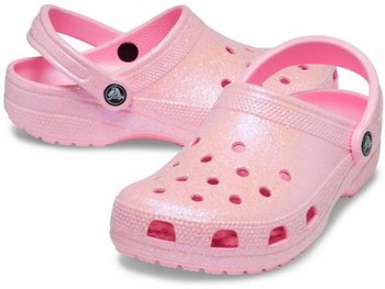 Damskie Lekkie Buty Klapki Chodaki Crocs Classic Glitter Clog 41-42 - Crocs