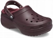 Damskie Ocieplane Buty Chodaki Crocs Classic Platform Lined Clog 37-38