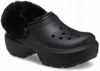 Damskie Ocieplane Buty Chodaki Klapki Crocs Stomp Lined Clog 42-43