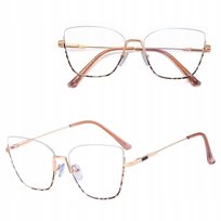 Damskie Okulary Półramki Zerówki do KOMPUTERA Blue Light OPRAWKI Teleskopy