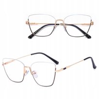 Damskie Okulary Półramki Zerówki do KOMPUTERA Blue Light OPRAWKI Teleskopy