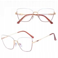 Damskie Okulary Półramki Zerówki do KOMPUTERA Blue Light OPRAWKI Teleskopy