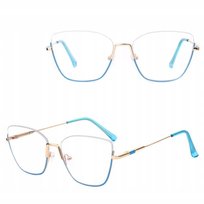 Damskie Okulary Półramki Zerówki do KOMPUTERA Blue Light OPRAWKI Teleskopy