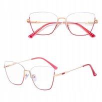 Damskie Okulary Półramki Zerówki do KOMPUTERA Blue Light OPRAWKI Teleskopy