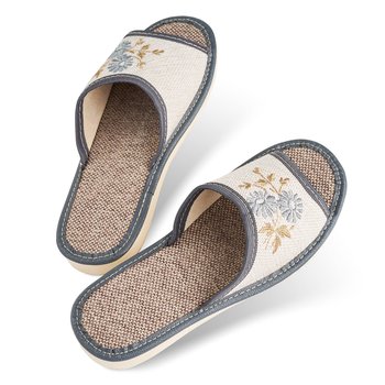 Damskie pantofle slippers flower beżowe r. 36 - Inna marka