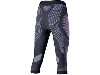 Damskie spodnie termoaktywne 3/4 UYN Evolutyon Melange/Raspberry/Purple - X-BIONIC