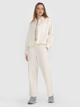 Damskie spodnie tkaninowe 4F 4FRSS25TTROF1448-11S Biały Roz. XL - 4F