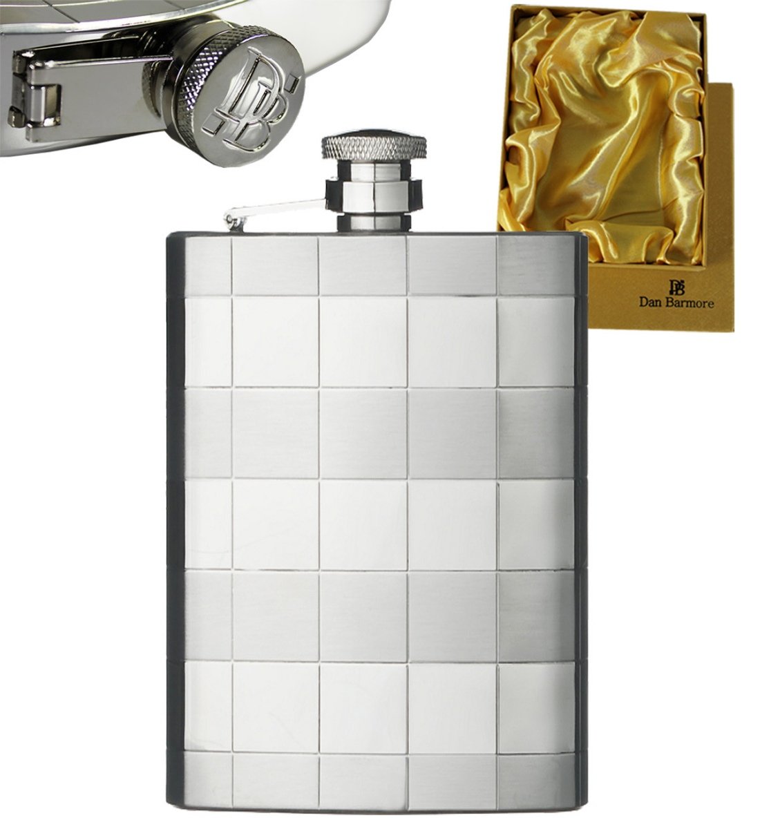Dan Barmore, Piersiówka, kratka, bez rantu, 240 ml