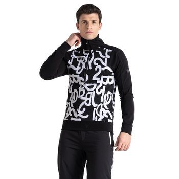 Dare 2B Bluza Męska Speed Jacquard Half Zip Z Długim Rękawem (3XL / Czarny) - Dare 2B