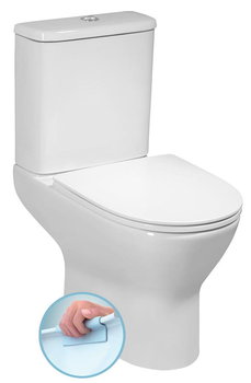 DARIO RIMLESS komplakt WC, odpływ poziomy/pionowy, biały - Inny producent