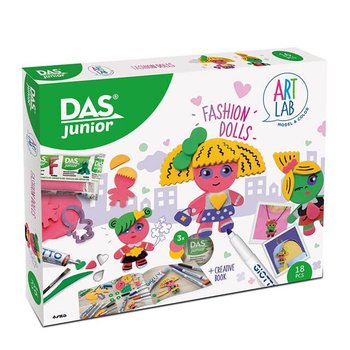 DAS Junior Art Lab, Zestaw kreatywny Fashion Dolls z glinkami artystycznymi - Fila