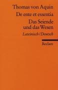 Das Seiende und das Wesen - Thomas Aquin