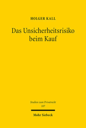 Das Unsicherheitsrisiko Beim Kauf - Mohr Siebeck | Książka W Empik